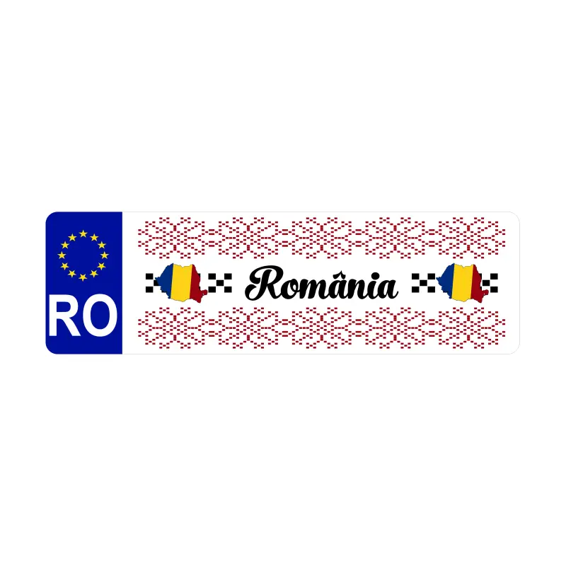 Romania, autocolant, dimensiune 200x60mm, model 006